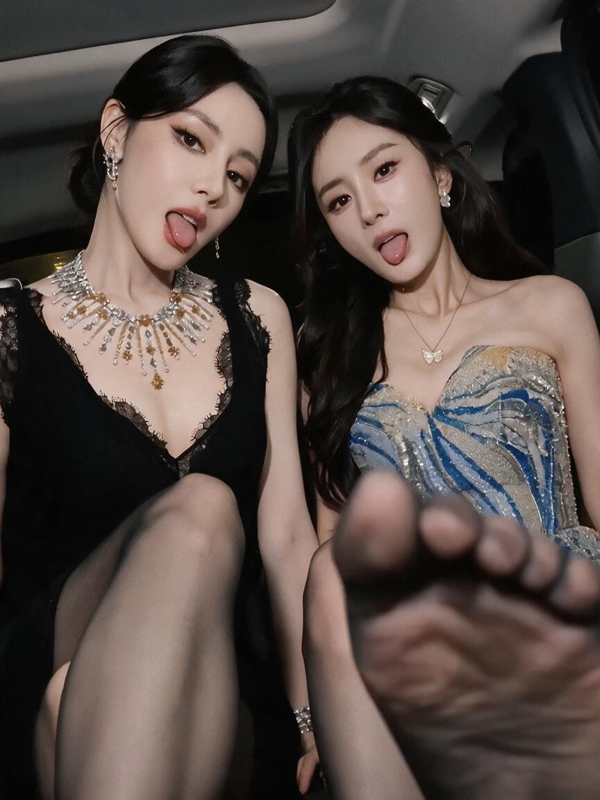 AI魔改 迪丽热巴 杨幂 幂老板教热巴如何正确运用丝足诱惑